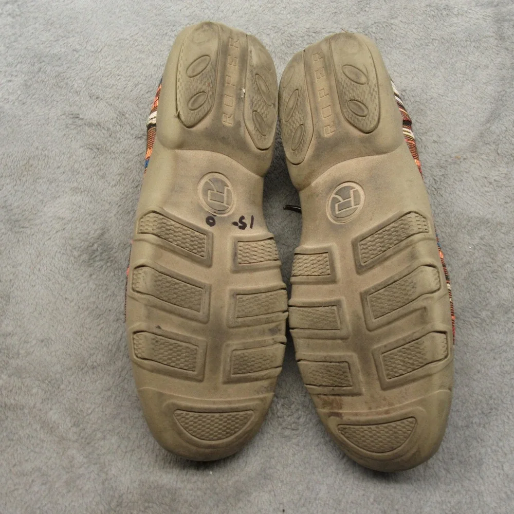 Roper Aztec Mens Shoes 9 Brown‎ Southwestern Slip On Lace-Up Shoes Loafer Casual
